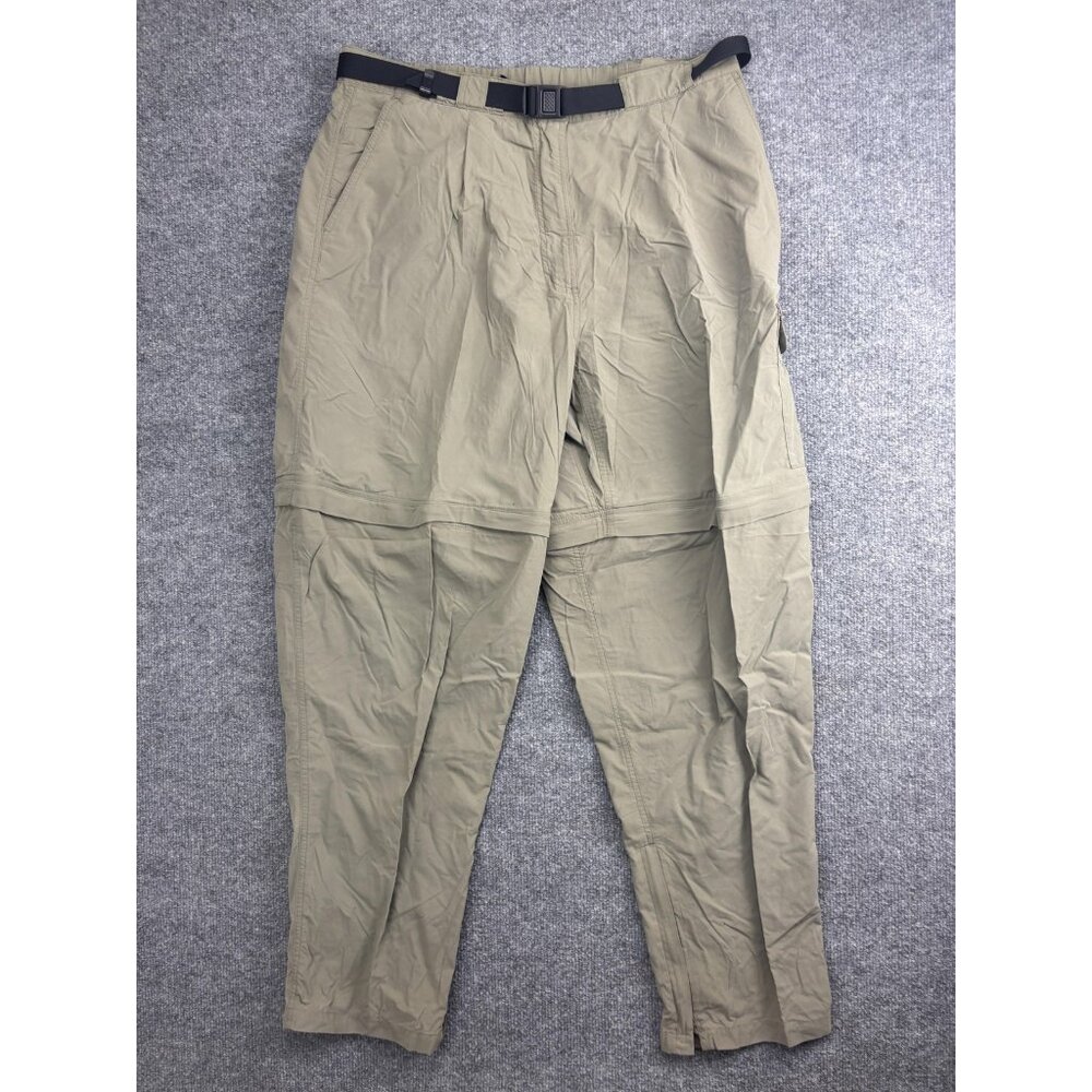 ExOfficio Pants Womens 14/16 Beige Convertible Cargo Hiking Zip Off Nylon Travel
